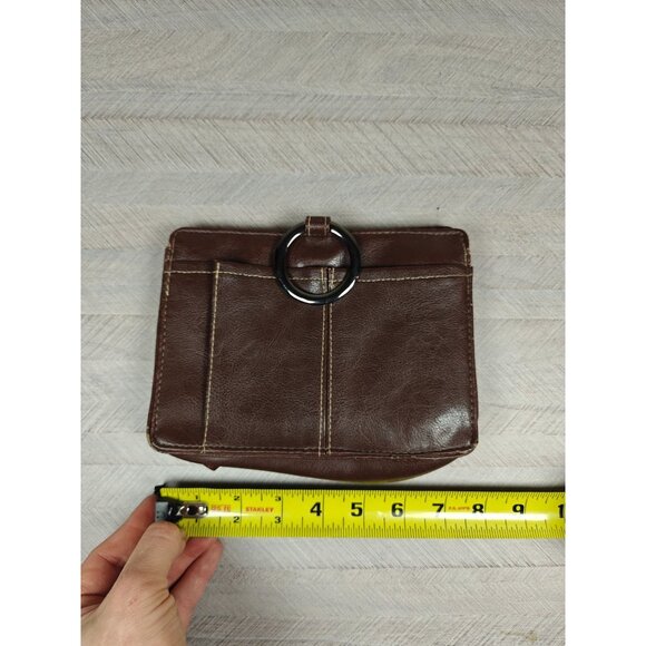 Pouchee Brown Leather Purse Organizer Handbag Wallet Insert Make Up Bag - Picture 3 of 7